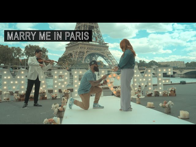 Capturing the Magic of Paris Proposal Marry Me in Paris Videographer & photographer