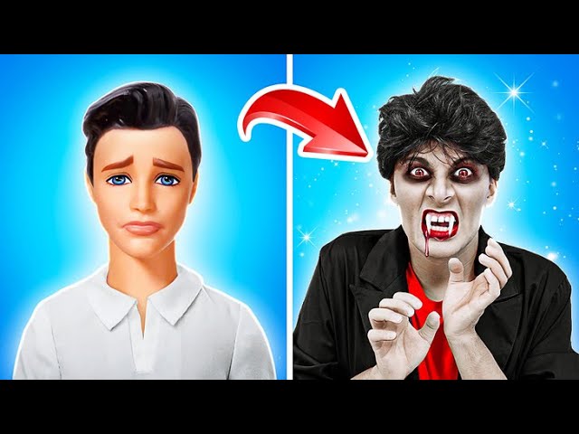 Ken devine vampir! 🧛‍♂️ Schimbare de look extremă – să înceapă drama în Lumea La La! 😂✨