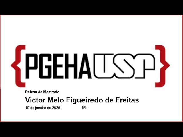 Banca de Defesa PGEHA - Victor Melo Figueiredo de Freitas - Mestrado