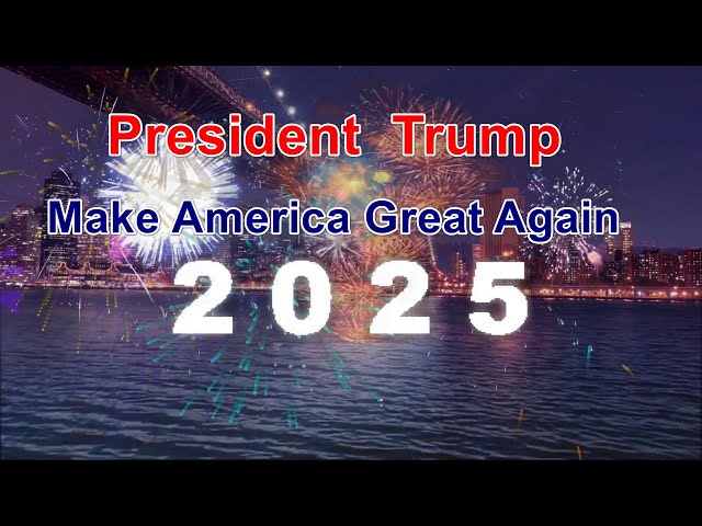 President Trump 2025 Make America Great Again   20/01/2025