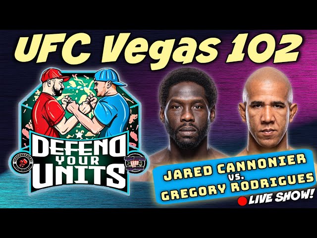 🔴 LIVE!! UFC VEGAS 102 | CANNONIER vs. RODRIGUES | PICKS & PREDICTIONS | DEFEND YOUR UNITS!!