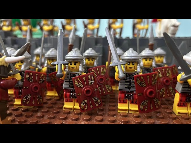 Lego Cimbrian War: Battle of Noreia 113 B.C., Romans VS Barbarians