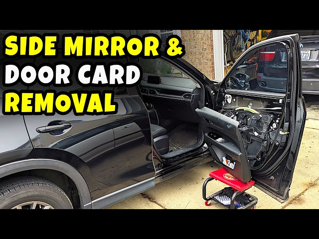 She hit a pole 🤕 | CX-5 side mirror replacement & door card removal