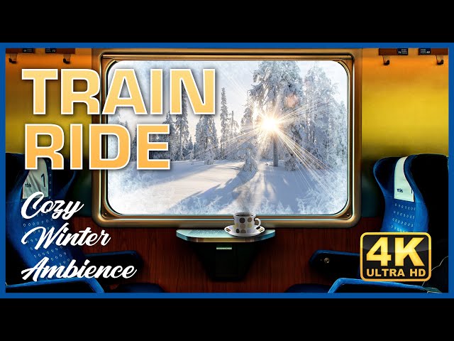 Cozy Winter Train Ride Ambience: Ambient White Noise for Sleeping, Focus, Studying, Reading