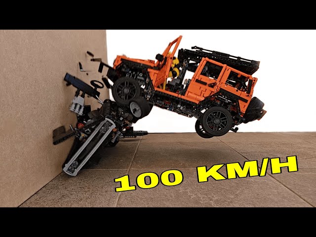 Lego Technic Dom's Dodge Charger Fast and Furious VS Mercedes G500 🚨 100 Km/H 🚨 car CRASH