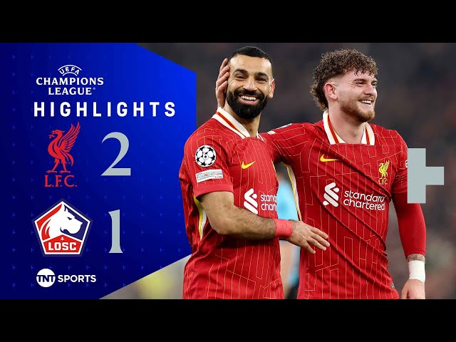 Liverpool Continue Unstoppable Streak 🔥 | Liverpool 2-1 Lille | UEFA Champions League Highlights