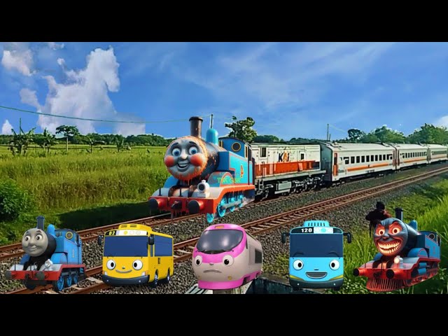 AYO TEBAK GAMBAR LUCU KERETA API TEKA-TEKI  BABARANDEK KERETA THOMAS,BUS LANI,BUS TAYO,TITIPO GENIE