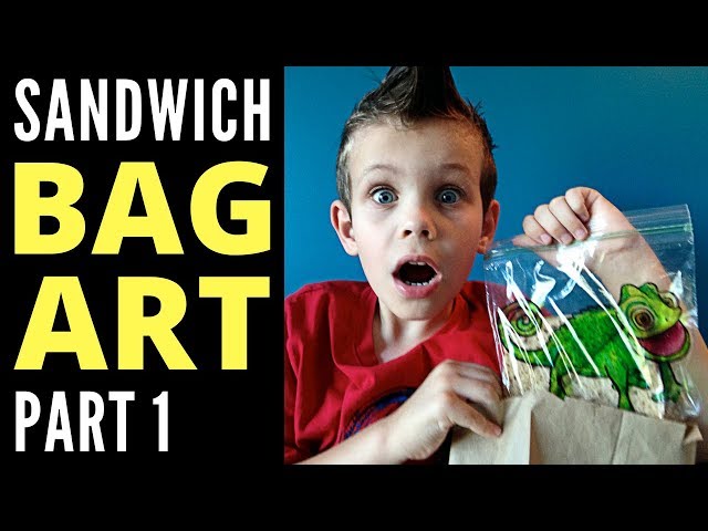 Sandwich Bag Art - Sharpie art part 1