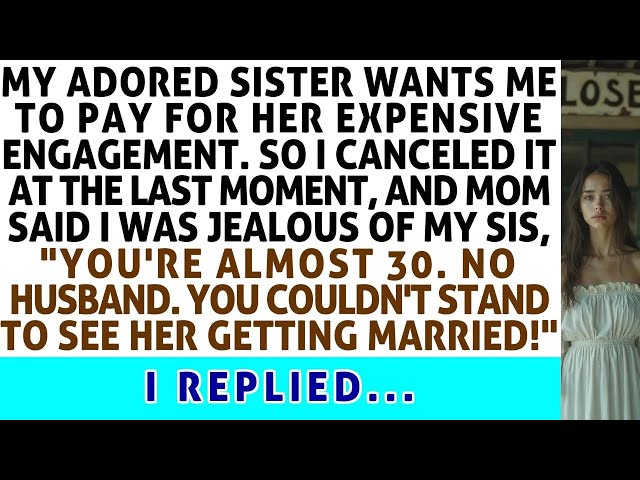 My Sister Wants Me To Pay For Her Expensive Engagement  So I Canceled It, And My Mom Said