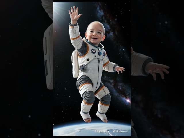 Baby Jeff Bezos in space!