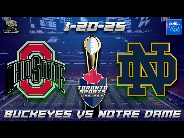 1-20-25 Ohio State vs Notre Dame Game Audio | College Football Playoff LIVE Streamcast & Chat