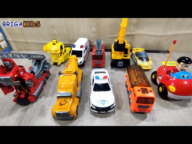 65 SATISFYING MINUTES | UNBOXING & REVIEW TOY TRUCKS, AMBULANCE, POLICE CAR, FIRE FIGHTING