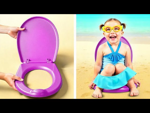 Best Summer Hacks for Smart Parents! Rich vs Broke at the Beach 🏖️ Beach Struggles & Funny Moments!