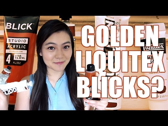 Acrylic Paint Brand Comparison: Golden vs. Liquitex vs. Blicks | LittleArtTalks