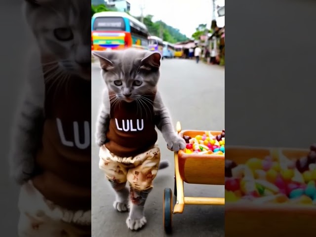 Kucing Membawa Permen Kasian Banget 😿😭😔😹🍬😻 #catshorts #cat #kucing #catlover