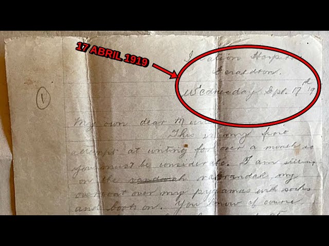 Revelan Carta de 100 años de antigüedad sobre gripe española. Muy similar a lo que estamos viviendo