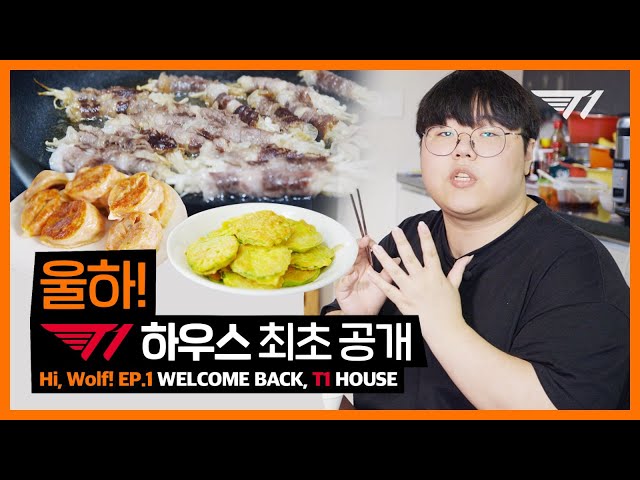 ⭐Wolf Visits T1 Team House for Faker's Birthday Meal⭐ | Hi, Wolf! EP.1