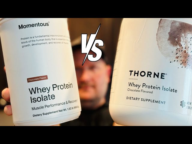 Momentous vs Thorne Whey Protein Isolate Product Review