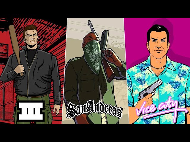 Grand Theft Auto 3, Vice City & San Andreas | 24/7 CHILL STREAM