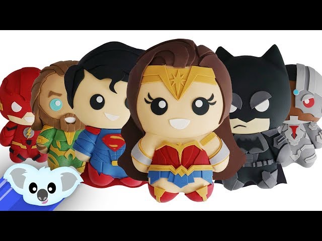 JUSTICE LEAGUE CAKES | Batman, Wonder Woman, Superman, Flash, Cyborg & Aquaman