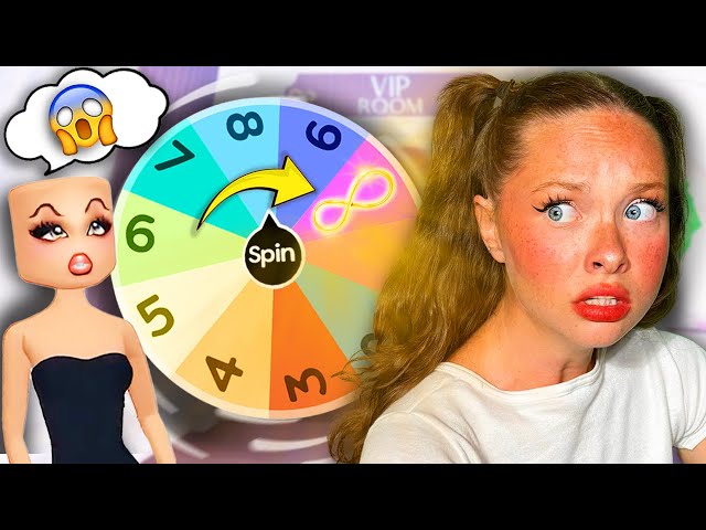 WHEEL CONTROLS HOW MANY ITEMS I CAN WEAR (Roblox Dress To Impress)