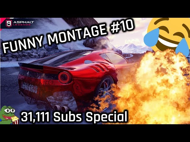 FUNNY ASPHALT 8 & ASPHALT 9 MONTAGE #10 (Funny Moments and Stunts) (31,111 Subscribers Special)