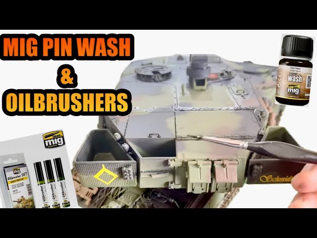 BEGINNERS GUIDE, HENG LONG LEOPARD 2A6 7.0, MIG PIN WASH & OILBRUSHERS TUTORIAL #howto