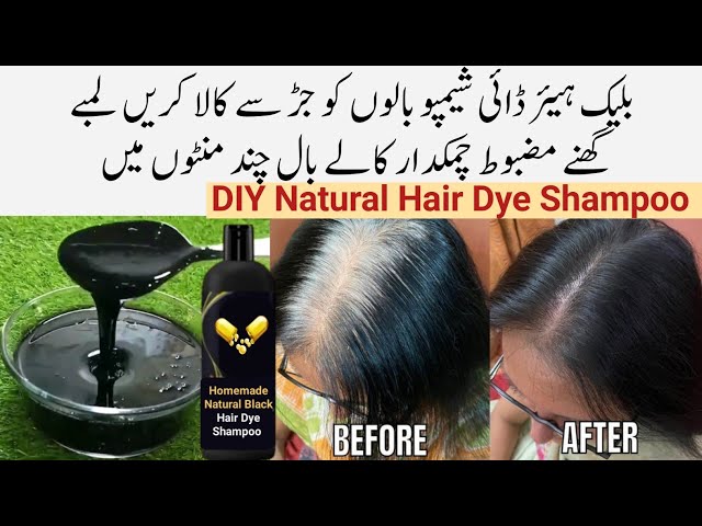 White Hair to black Hair in 1 Wash Naturally | World Best Natural Homemade herbal black dye Shampoo