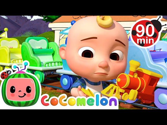 Baby JJ Rides a Train at the Train Park 🚂 | CoComelon | Songs and Cartoons | Best Videos for Babies