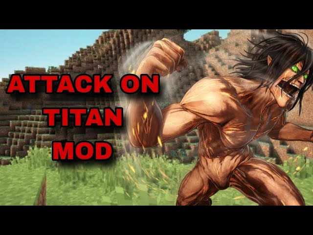 *NEW* BEST ATTACK ON TITAN MOD FOR MINECRAFT BEDROCK EDITION!