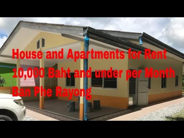 House and Apartments for  Rent Ban Phe Rayong