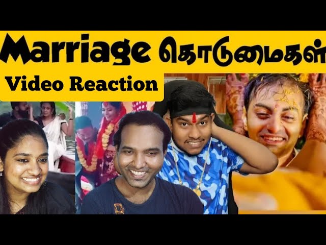 Marriage Atrocities😂🤭 | Wedding Photoshoot Troll Video Reaction | Empty Hand | Tamil Couple Reaction