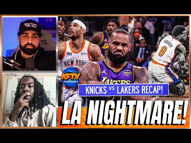 A Lebron James Masterclass  & OG Anunoby Injury Crushes The Knicks 5 Game Win Streak