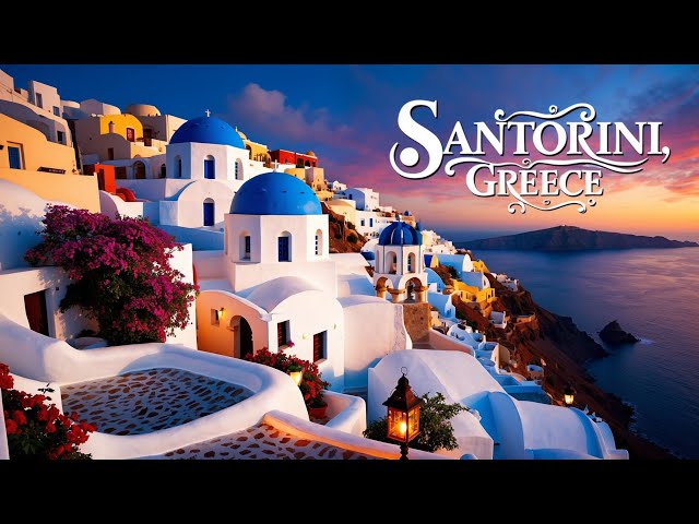 Santorini, Greece in 4K ULTRA HD 60FPS Video by Drone | Scenic Relaxation Film with Calming Music #2