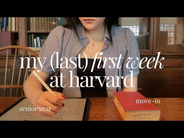 my (last) first week at harvard | moving in, learning spanish, choosing courses (마지막) 하버드 개강 브이로그