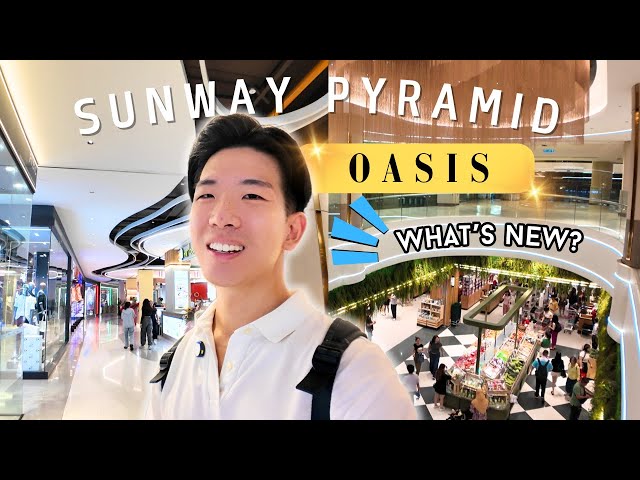 the NEW Sunway Pyramid OASIS is beautiful! 😍 best shopping mall in Subang