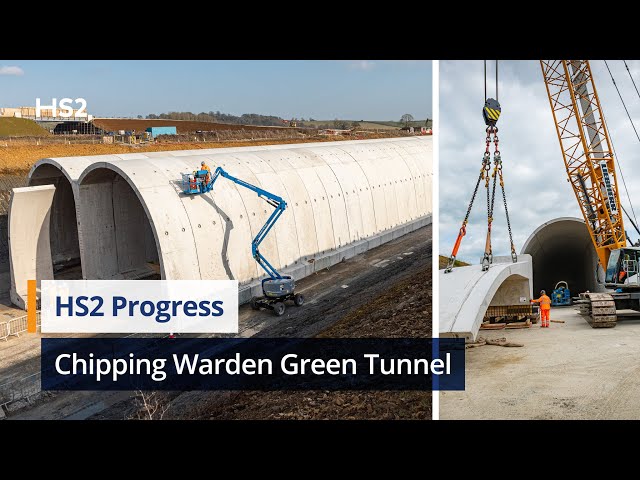 First look inside pioneering HS2 'green tunnel' in Chipping Warden