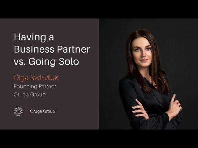 Having a Business Partner vs  Going Solo