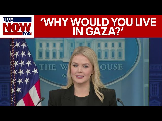 Karoline Leavitt backs 'hell hole Gaza' comments from President Trump