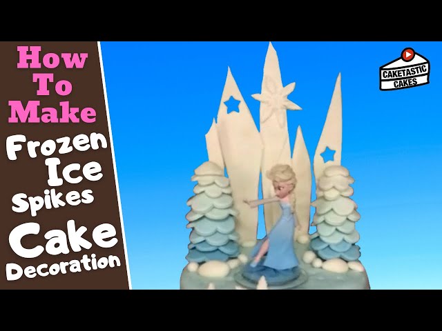 Ice Spikes for Elsa Cake Tutorial - How to Make Frozen Cake Decorating Video by Caketastic Cakes