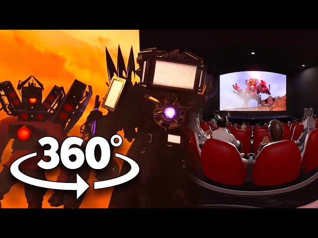 VR 360 VIDEO - skibidi toilet 71 in cinema 4K