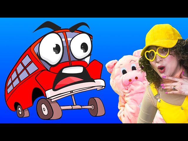 Wheels on the bus go round and round | fun learning nursery rhyme