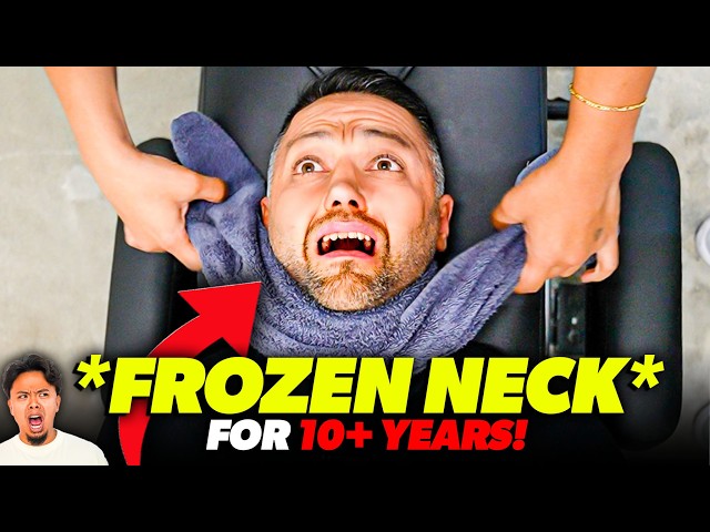 COULDN'T 'TURN HIS NECK' FOR 13+ YEARS! 😱🤯 | Asmr Chiropractic Back Pain Crack Relief | Dr Tubio