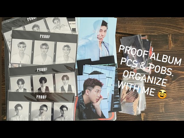 BTS PROOF Album Photocards. Organize with me & chat.