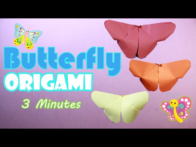 Origami Butterfly in 3 minutes | Easy Paper Butterfly