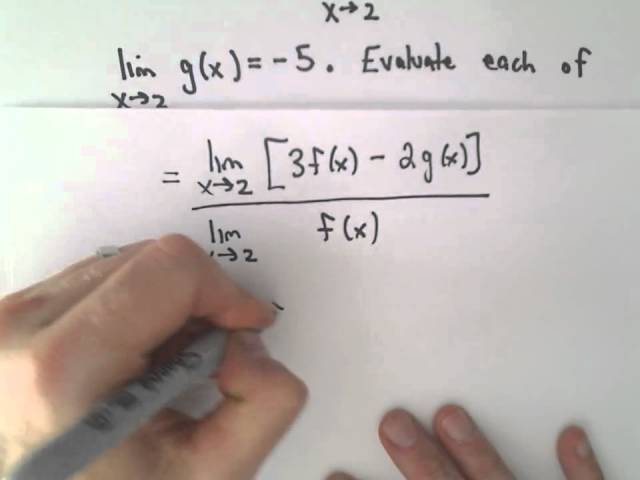 Limit Laws to Evaluate a Limit , Example 1