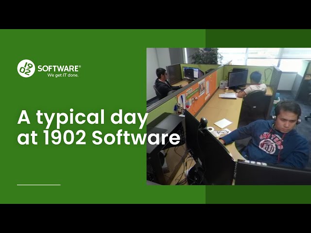 A typical day at 1902 Software