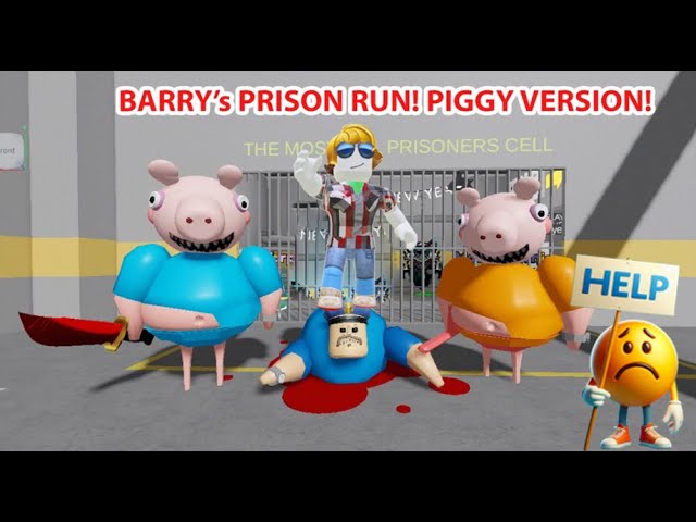 #roblox PEPPA PIG BARYY'S PRISON RUN #1 بحاول اهرب #روبلوكس