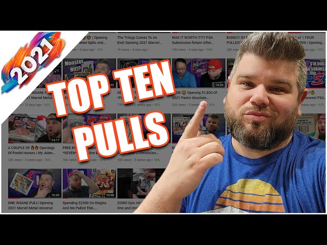 Our Top Ten MOST INSANE Basketball Card Pulls Of 2021!!