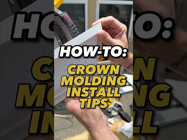 HOW-TO: EASILY Install Crown Molding with our Home Hacks!!